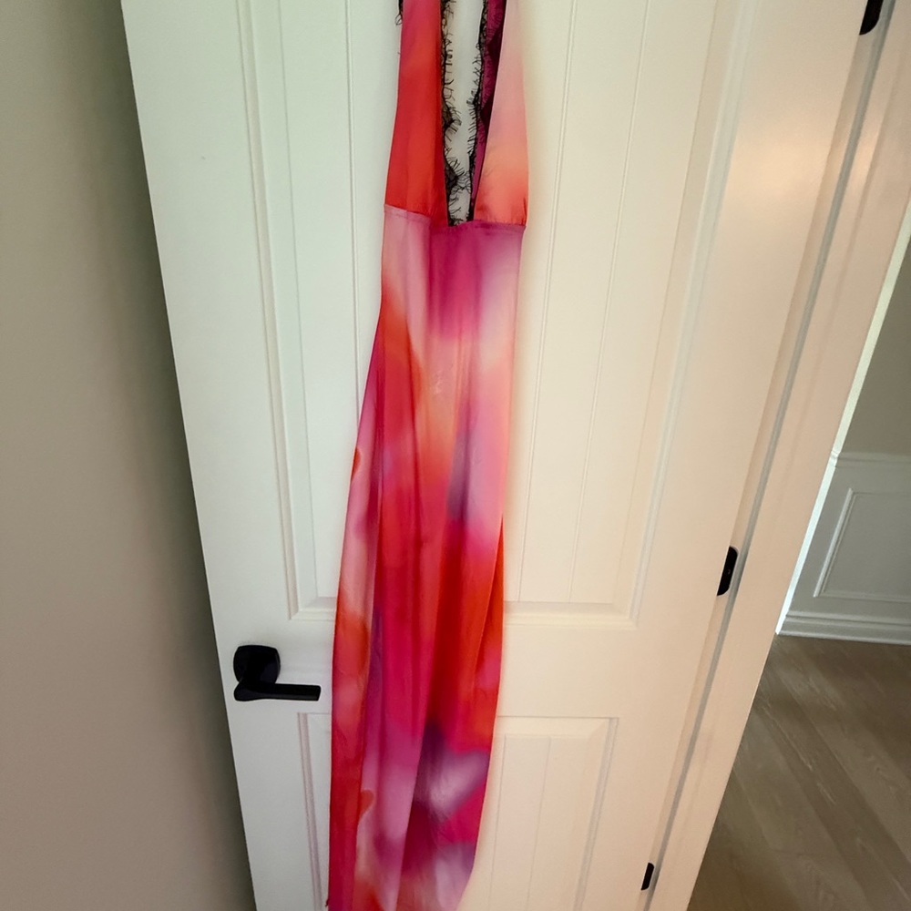 Beginning Boutique Pink and Orange Dress